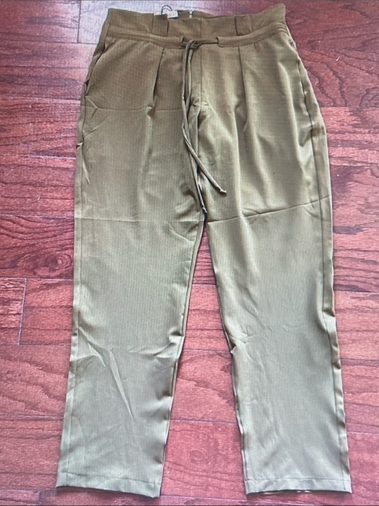 Hellen Rocha Pants - Olive Drawstring Tapered Women's Trousers